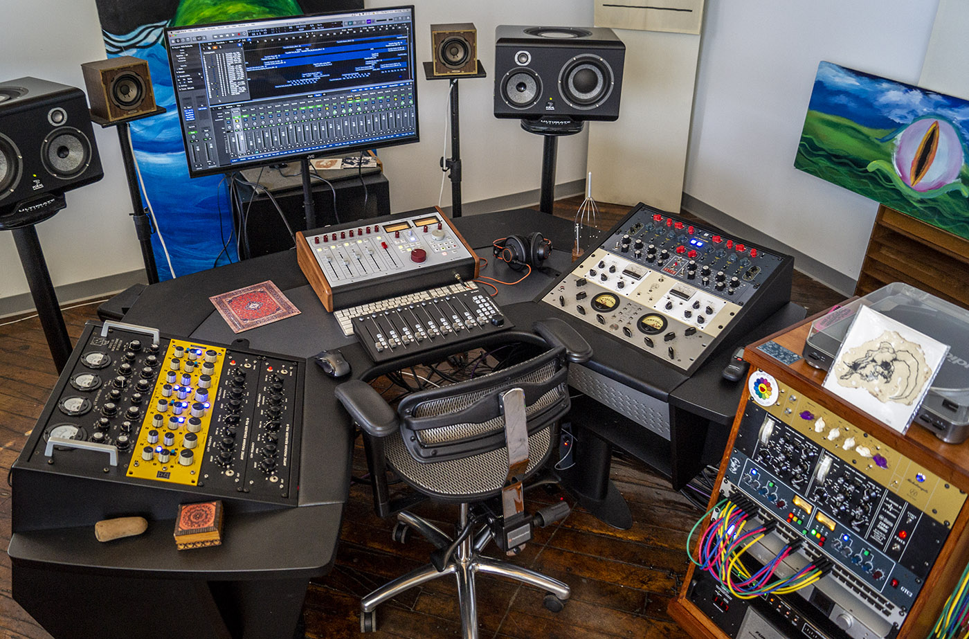 The desk at Neon Audio